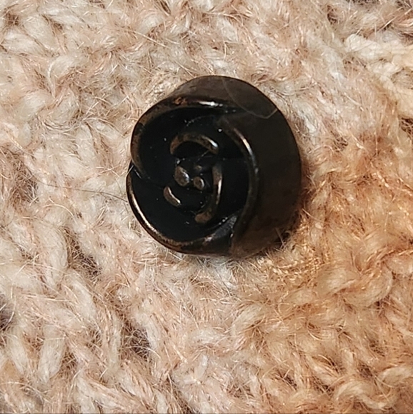 Odille Anthropologie Crochet Lace Sweater/Poncho Button Down Front Pockets OSFM - Picture 8 of 15